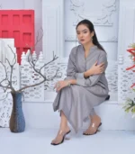 Shamre Chinese collar dress