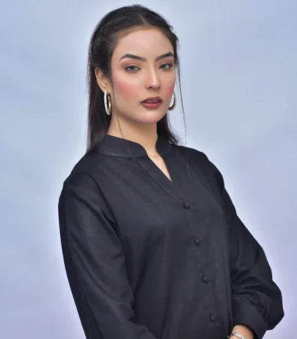 2 piece slub khadar dress